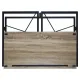 Стол на металлокаркасе BRABIX LOFT CD-002, 1000х500х750 мм, складной, цвет дуб антик, 641213. Фото товара с разных ракурсов.