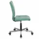 Кресло  "Stream MG-314", без подлокотников, пятилучие серебристое, экокожа, серо-голубое, 532079. Фото товара с разных ракурсов.