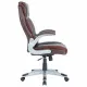 Кресло  PREMIUM "Phantom EX-553", рециклированная кожа, регулируемый подголовник, коричневое, 532941. Фото товара с разных ракурсов.